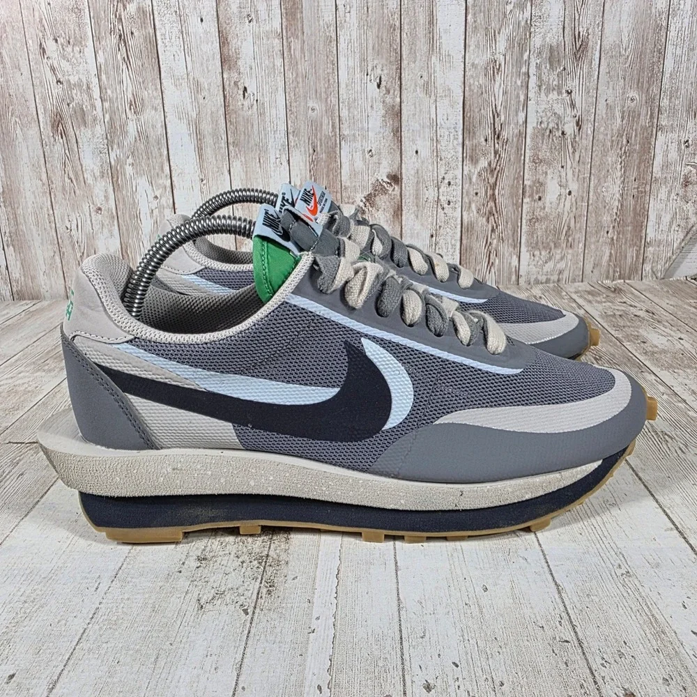 Nike LDWaffle Sacai Clot Grey Gum Mens Sneakers DH3114-001 Size 8